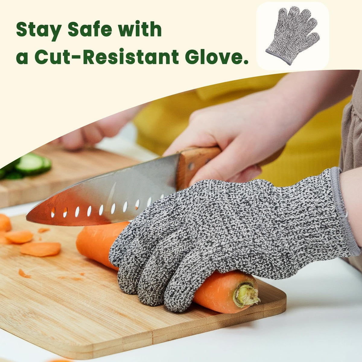 Kibbidea kids finger guard feature aids safe handling