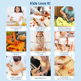 Kibbidea BPA-free materials ensure food contact safety for budding young chefs.