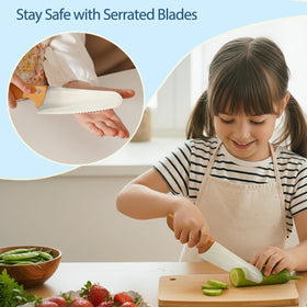Kibbidea peeler and crinkle cutter make prep quick and fun for kids