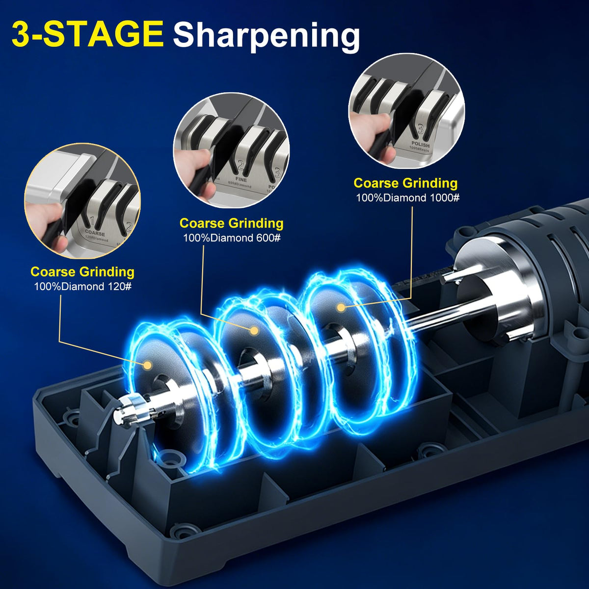 Fine stage image showing daily maintenance sharpening on KIBSTOY