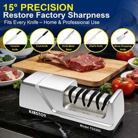 Non slip base stabilizing KIBSTOY knife sharpener during use