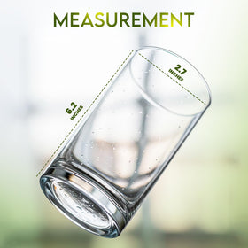 KICHLY 16-ounce tumbler cup in clear plastic for beverages and everyday use.