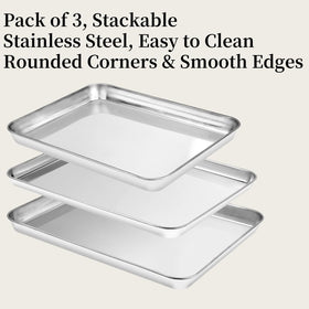Kichwit 16x12 inch baking sheet for cookies and sheet pan meals.