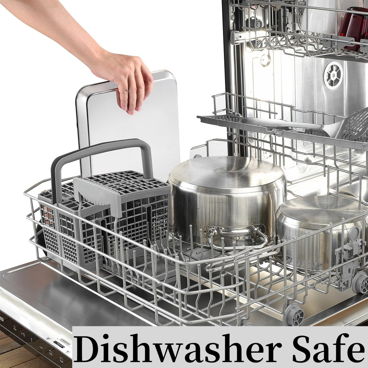 Kichwit baking sheet is dishwasher safe for easy cleanup.