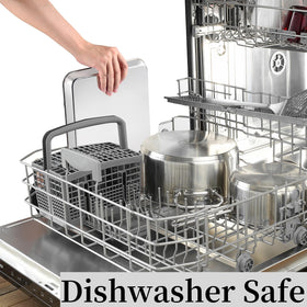 Kichwit baking sheet is dishwasher safe for easy cleanup.