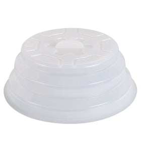Kichwit collapsible microwave cover extended height saves space