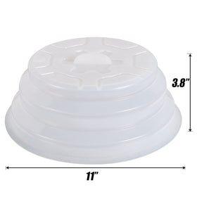 Kichwit fits most plates at 11inch diameter and shields splatter