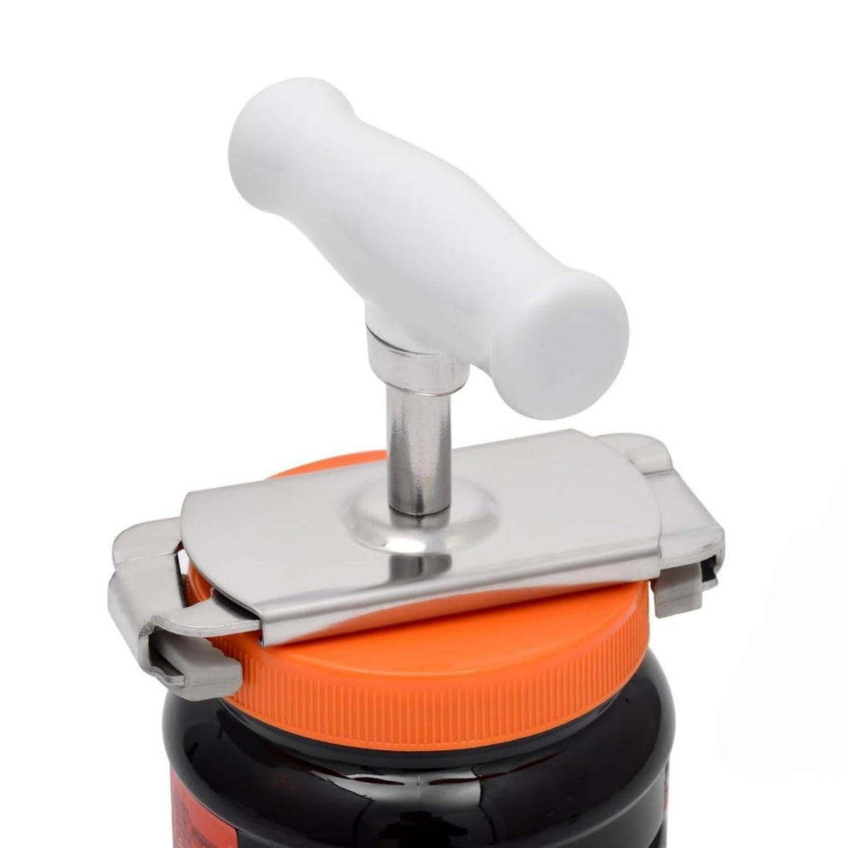 Kichwit jar opener with edge grip assists weak hands to twist lids.