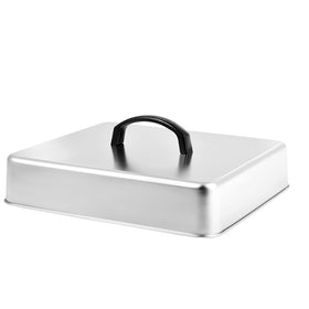Kichwit outdoor cooking lid complements large griddles and camping setups.