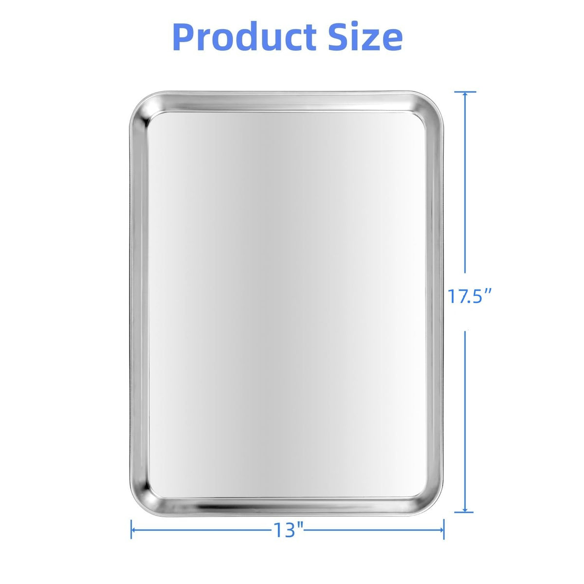 Kichwit stainless steel baking sheets shown side-by-side for multi-pan meals