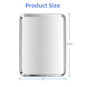 Kichwit stainless steel baking sheets shown side-by-side for multi-pan meals