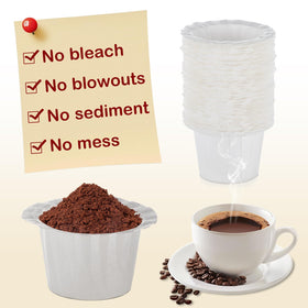 Kicovitifa eco-friendly biodegradable filter reduces waste during single-serve coffee