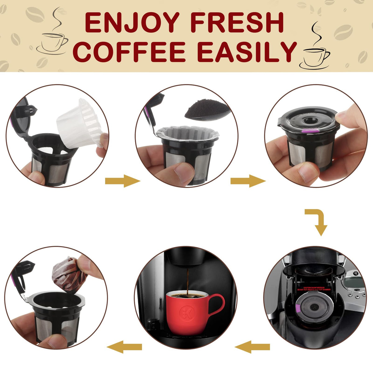 Kicovitifa pack of 150 filters for convenient home brewing