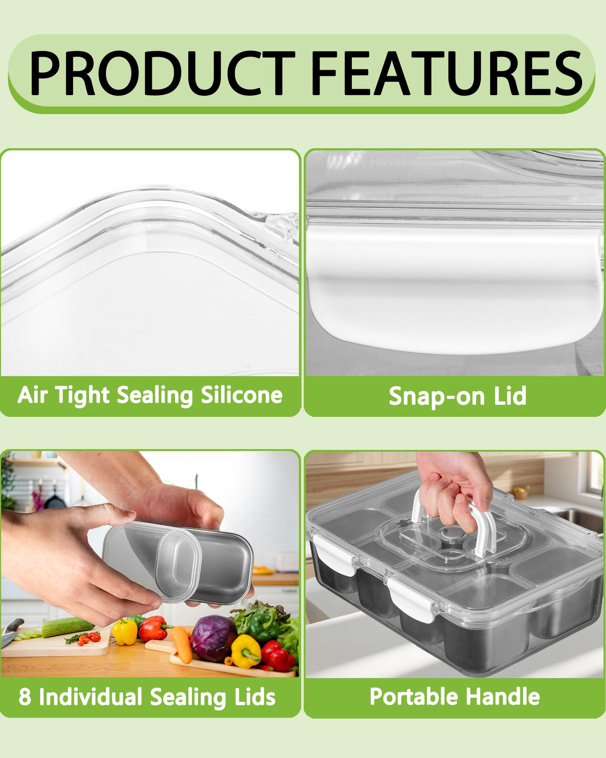 Kidinit Snackle Box leak proof seal keeps snacks secure during commute.