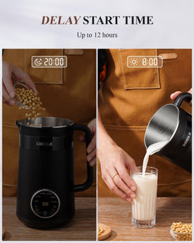 KIDISLE accessories set with measuring cup, brush, strainer, and bag for setup.