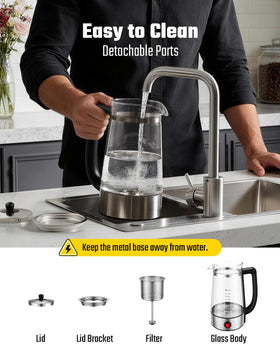 KIDISLE has a cool-touch handle and drip-free spout for smooth pouring.