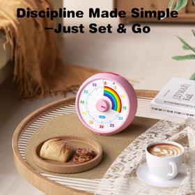 cute pink countdown timer design by kiecky squirrel for kids