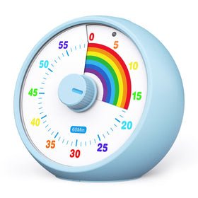 kiecky squirrel visual timer 60-minute countdown in blue to build time awareness in classrooms