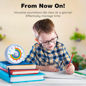 Kiecky Squirrel visual timer in a kitchen setting for timed tasks.