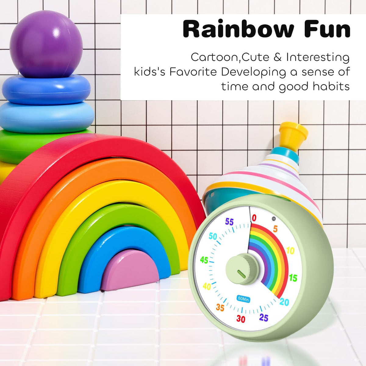Kiecky Squirrel Visual Timer operates quietly for focused study spaces and libraries.
