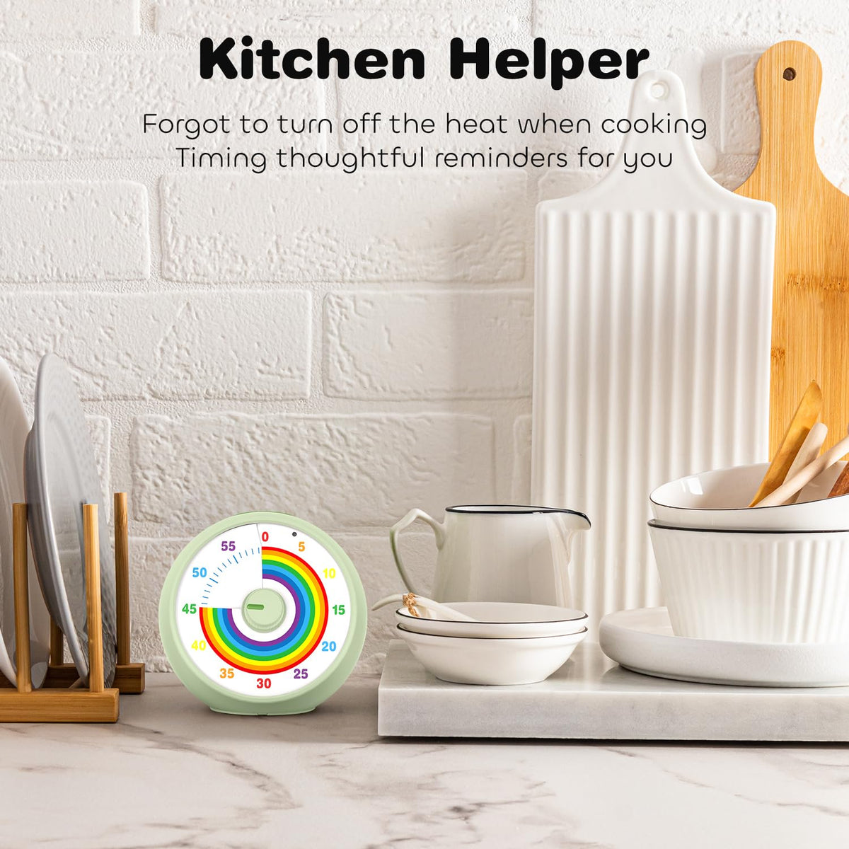Kiecky Squirrel Visual Timer offers three volume settings, including mute.