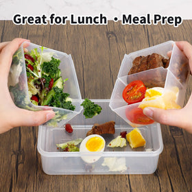 KIGI BPA-free durable plastic resists freezer and microwave use.