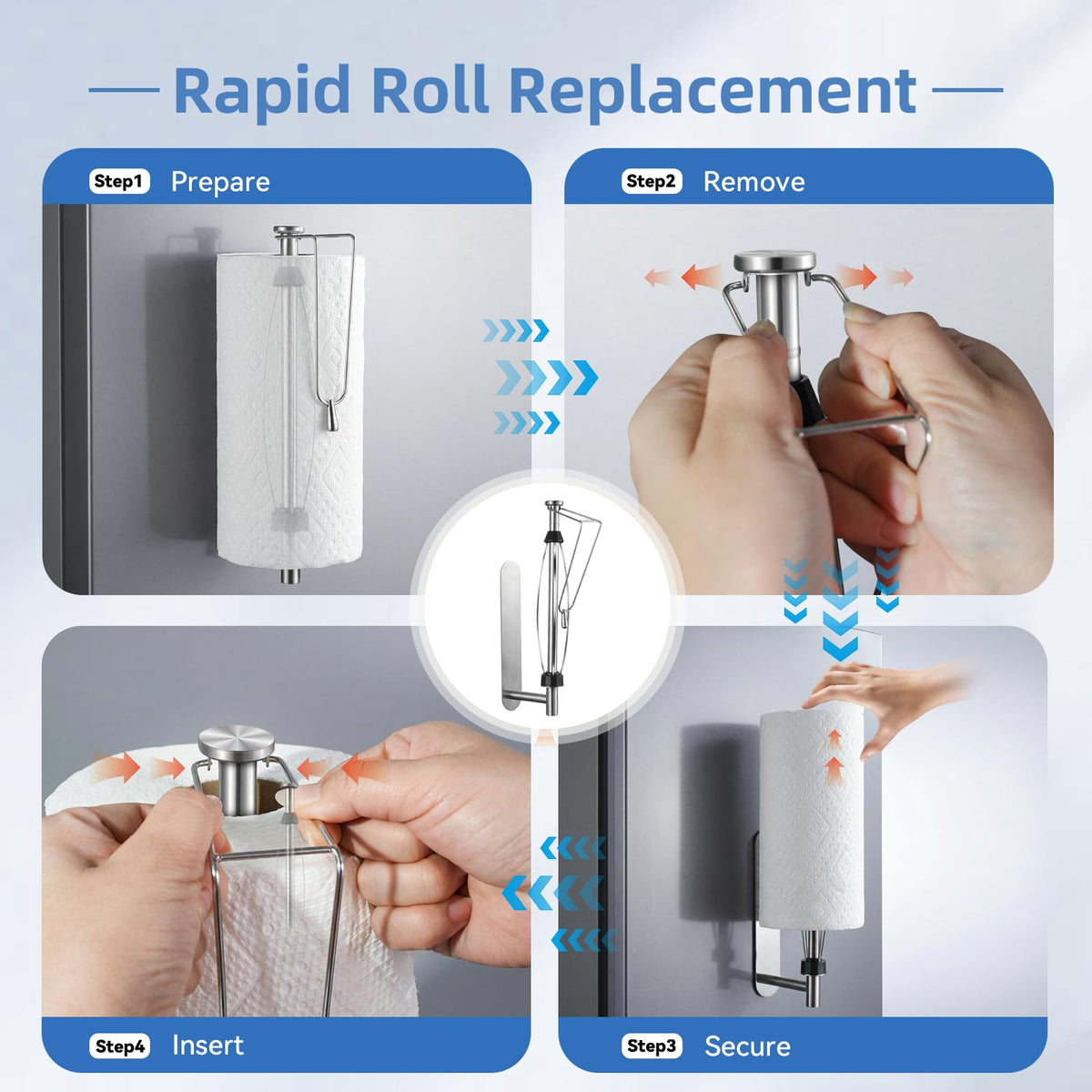 KIHOGEM kitchen RV bathroom attachment supports tidy towels on demand.