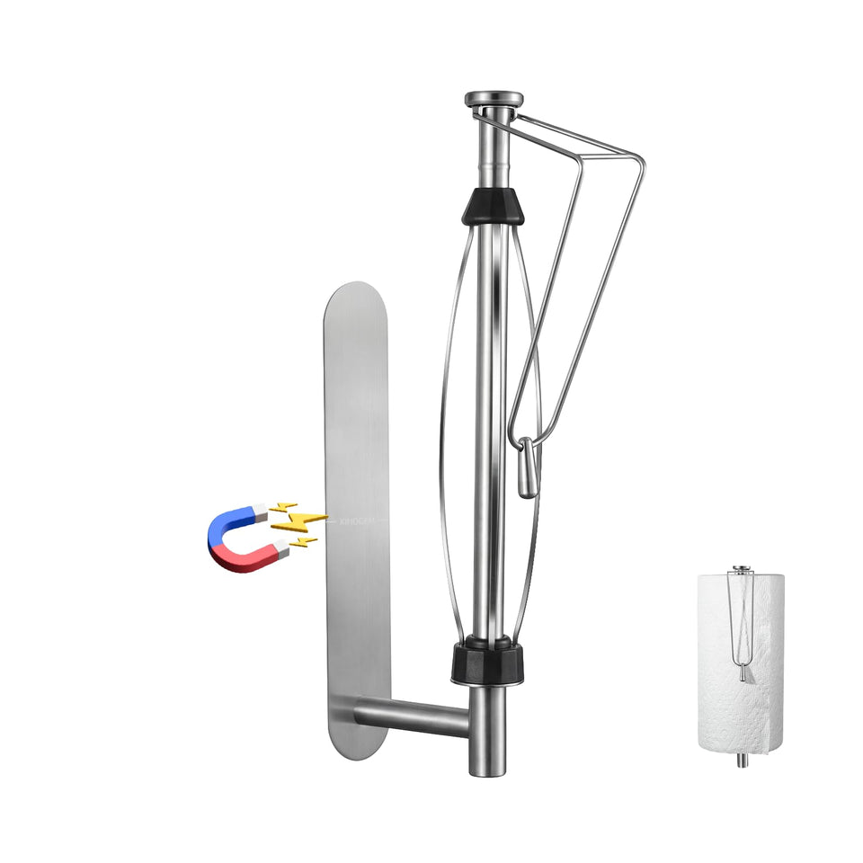KIHOGEM magnetic paper towel holder base offers a stable hold on metal surfaces.