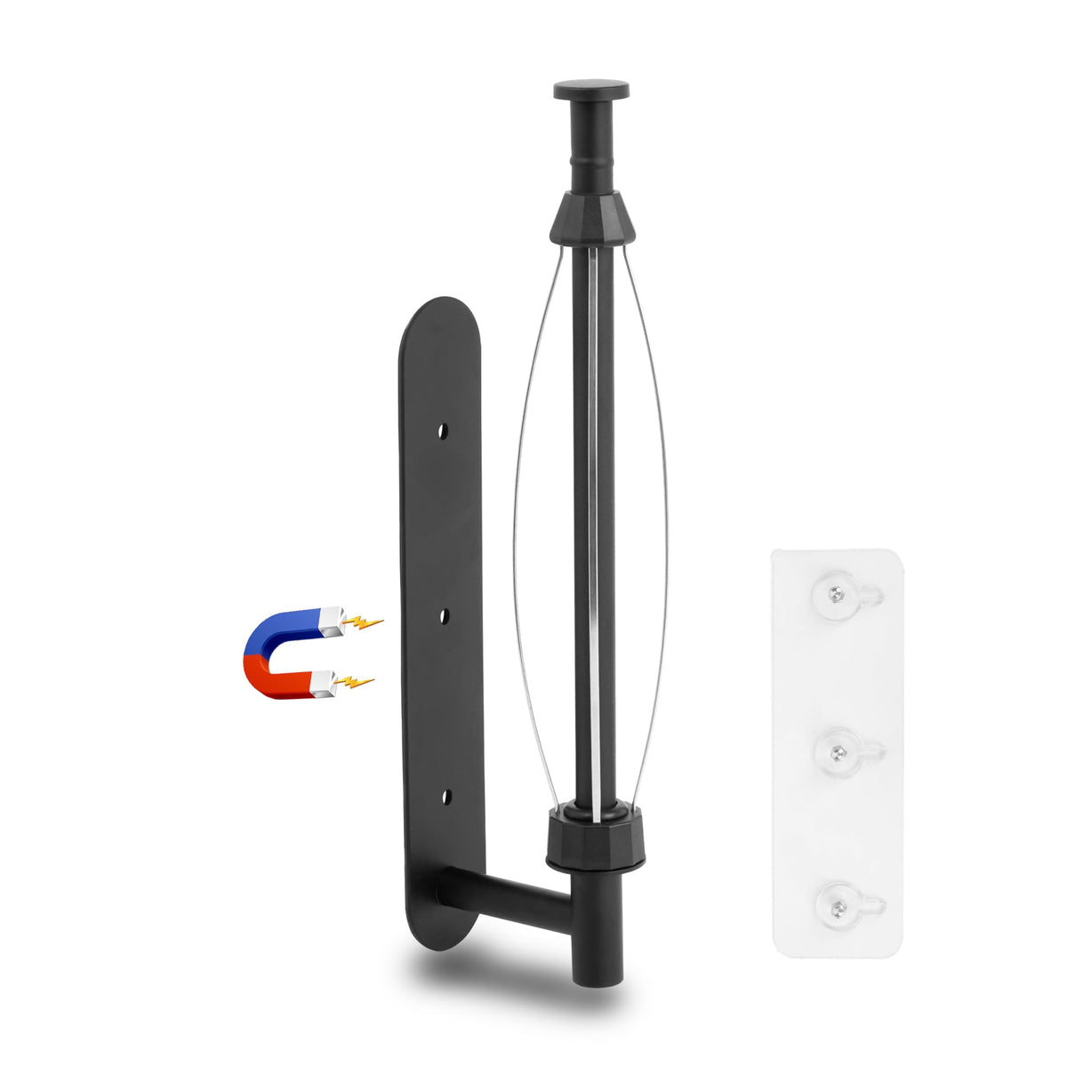 KIHOGEM magnetic paper towel holder front view showing secure holding power.