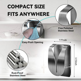 KIHOGEM non-drilling installation on metal surface, no tools required.