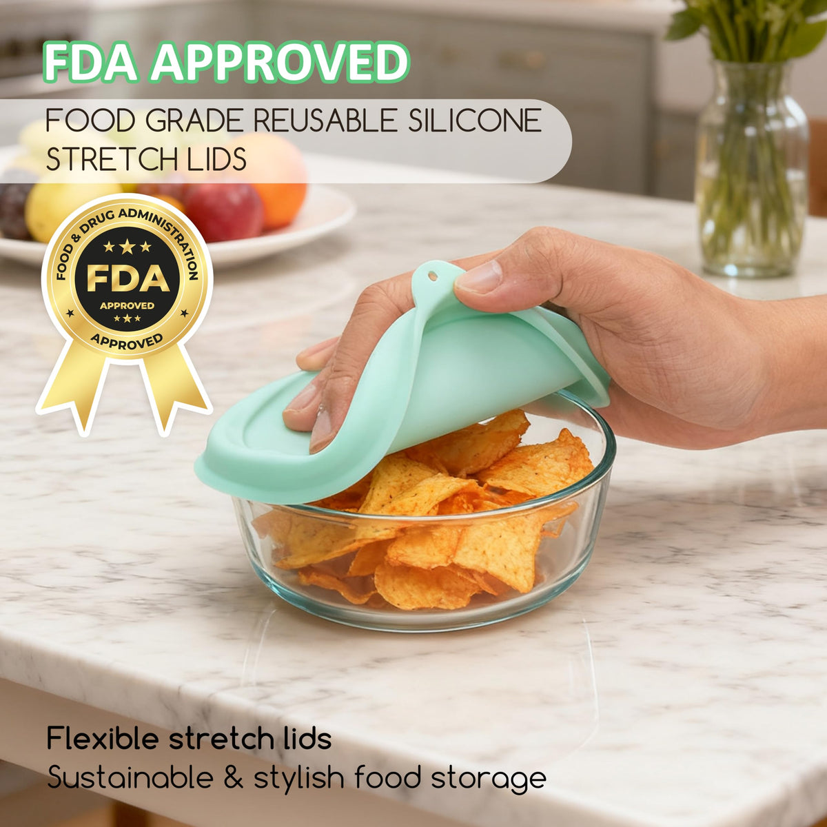 Kiicii temperature-resistant lid handles heat and cold safely.