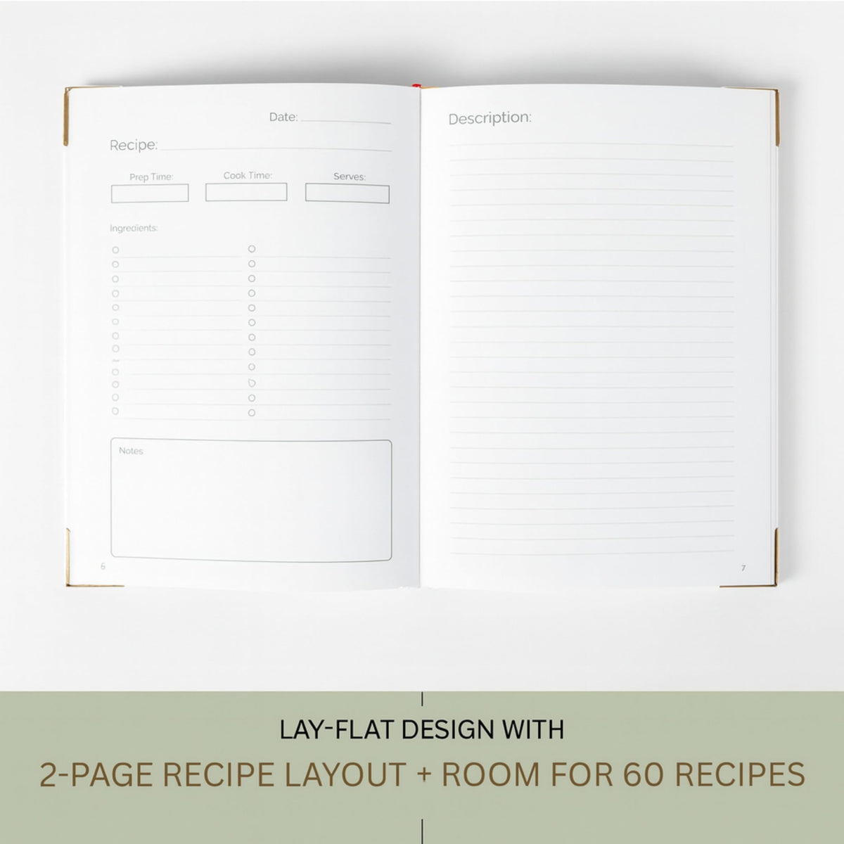 Conversion charts page in Kikaze notebook for quick kitchen references