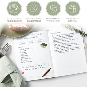 Gift-ready Kikaze blank recipe notebook with refined finish