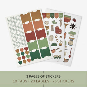 Kikaze Collection back-cover pocket stores loose recipe cards effectively