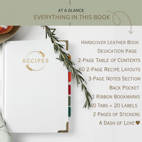 KIKAZE collection with stickers and tabs to organize recipes