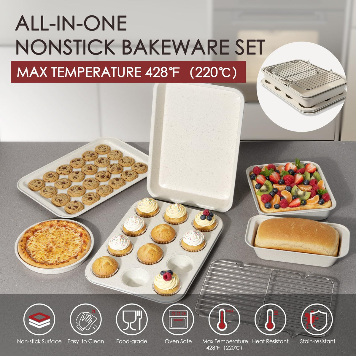 Kikcoin 11-inch casserole pot with lid for generous servings.