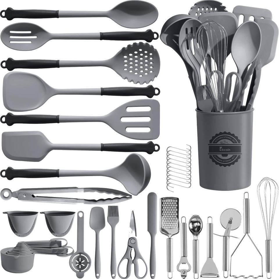 Kikcoin 43Pcs set with golden triangle handle for stable countertop rest