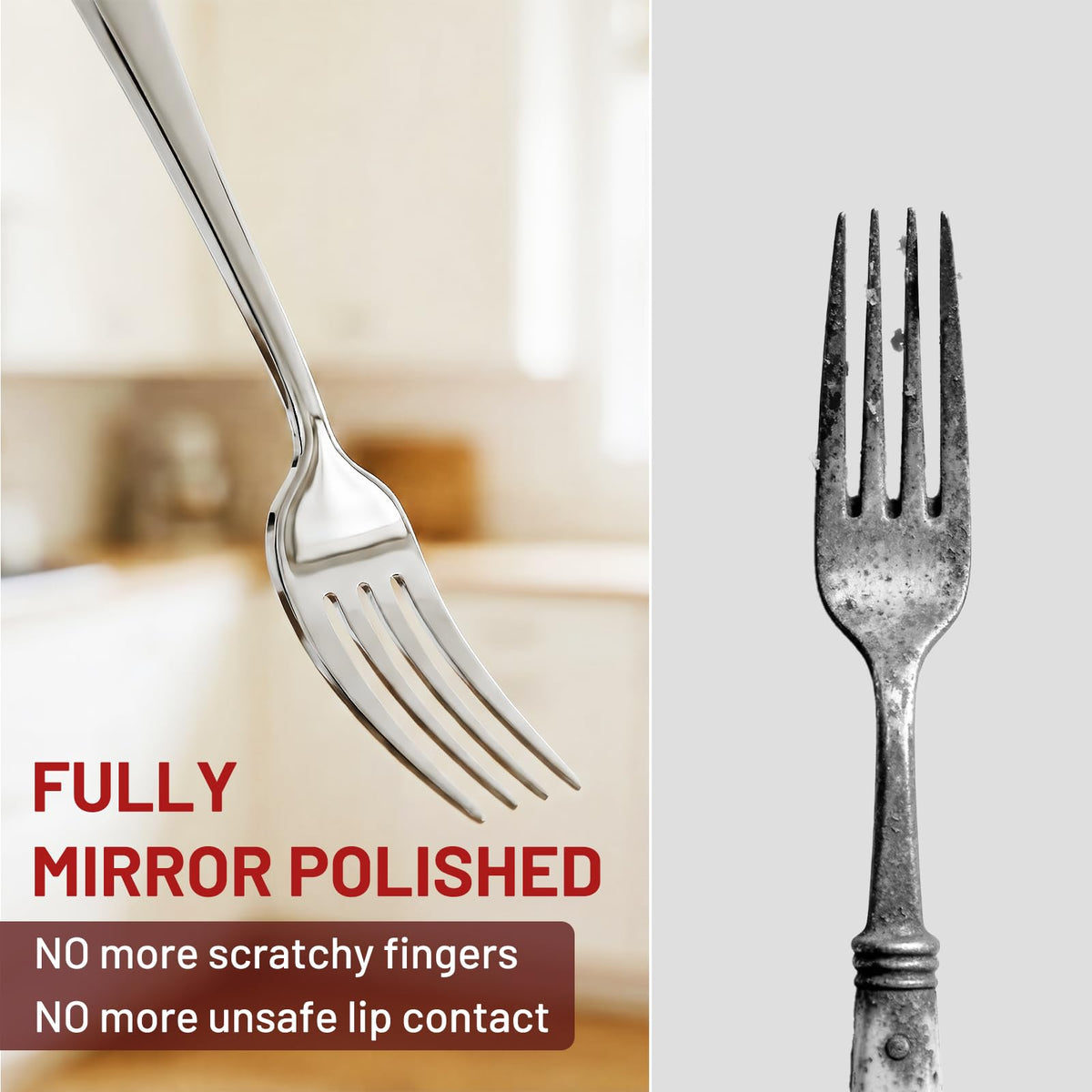 Kikcoin forks—sturdy, rust-resistant for everyday meals.
