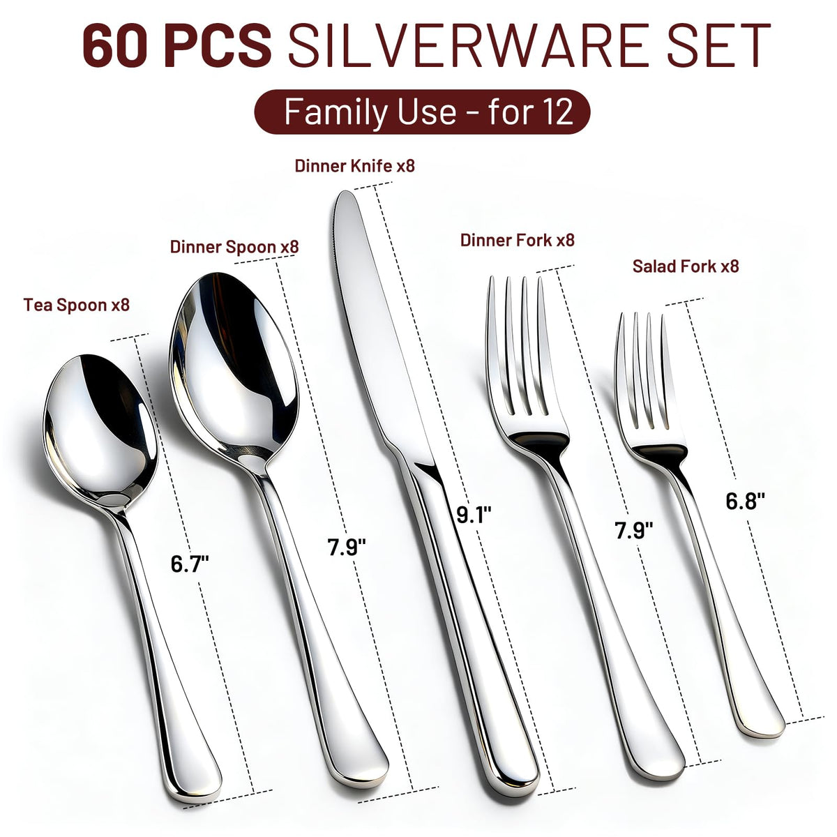 Kikcoin salad forks with sleek design and comfortable grip.