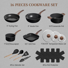 Kikcoin nine point five inch grill pan included for grilling steaks and vegetables
