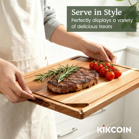 Kikcoin Acacia board requires oiling every few weeks to protect wood