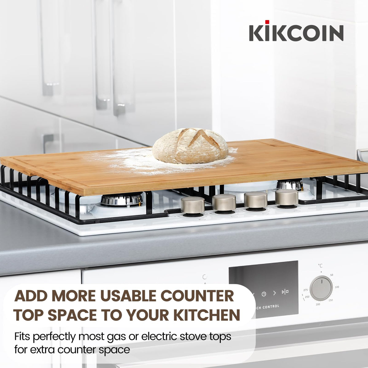 Kikcoin bamboo cutting board gift-ready design for special occasions