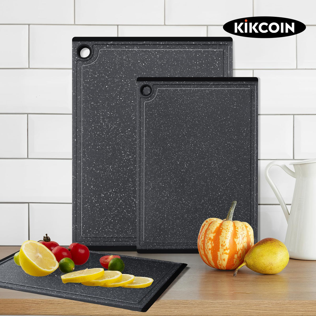 Kikcoin cutting boards are dishwasher safe and easy to clean