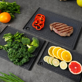 Kikcoin cutting board non-slip texture keeps ingredients in place