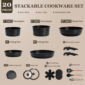 KIKCOIN detachable handles enable compact storage and RV travel.