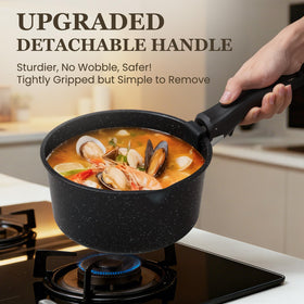KIKCOIN is dishwasher and oven safe for convenient cooking and baking.