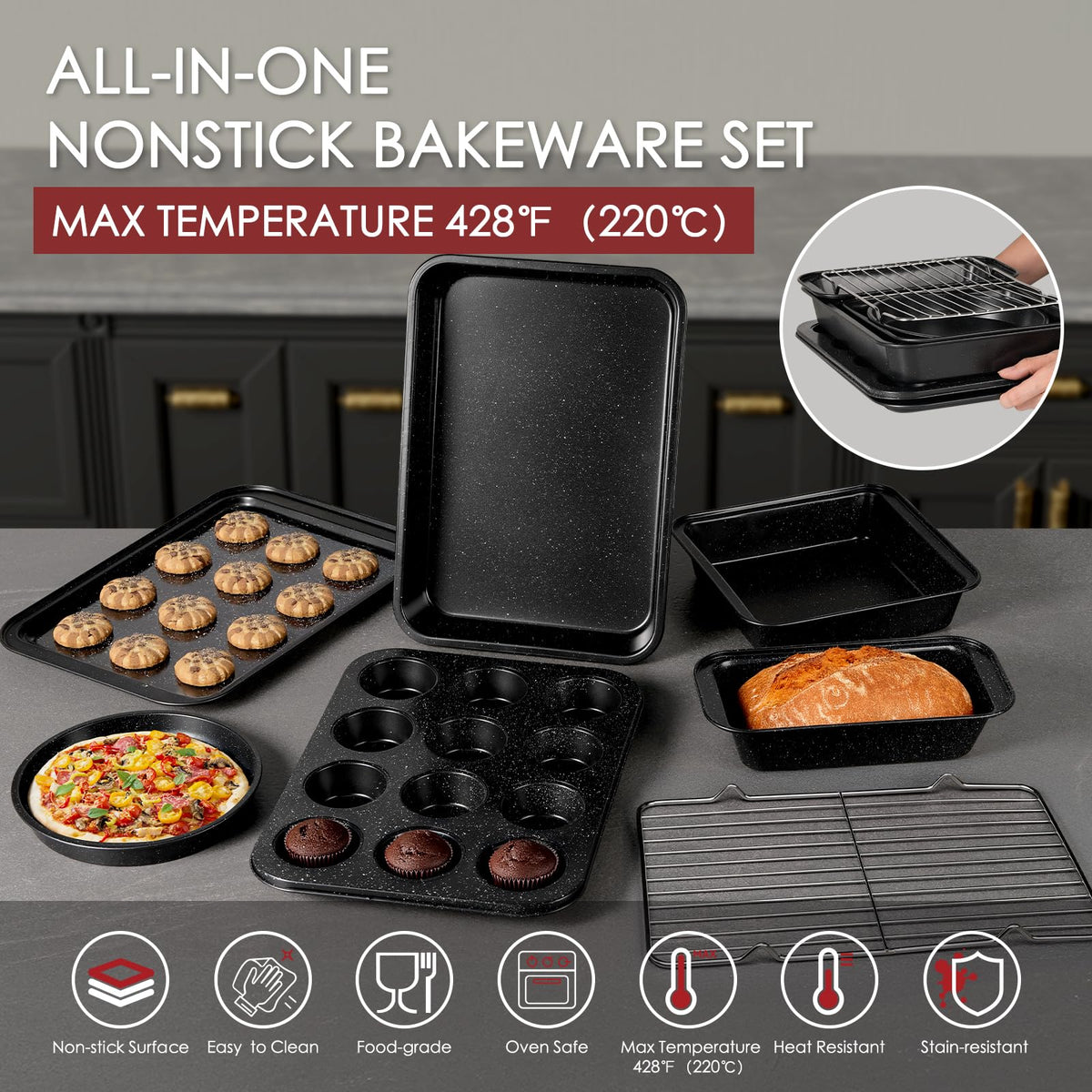 Kikcoin easy-clean cookware with dishwasher-safe components for quick maintenance