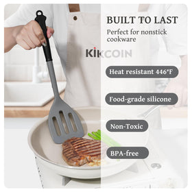 Kikcoin color-block silicone handles for a bright, comfortable grip