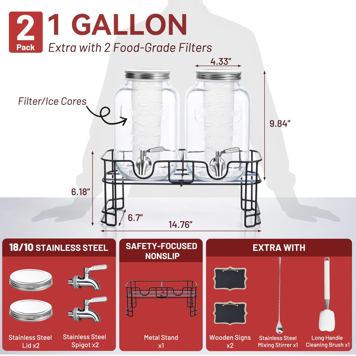 Kikcoin food-grade filter inserts help keep drinks tidy.