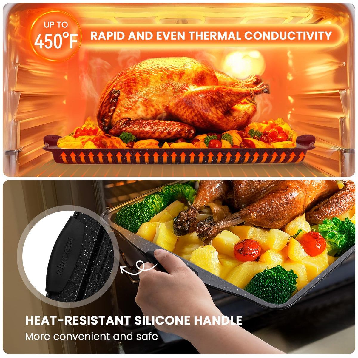 Kikcoin loaf pan perfect for quick breads and pound cakes.